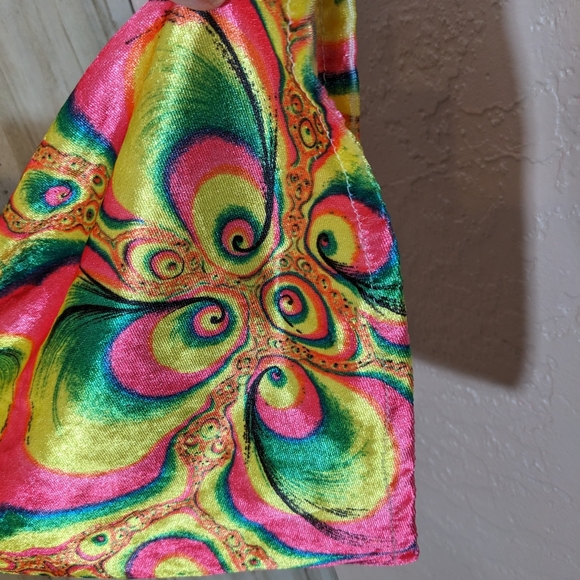 Women's Hippie Psychedelic Go Go 1970s Halloween Costume Rubie's With Shoe Cove - Picture 4 of 10